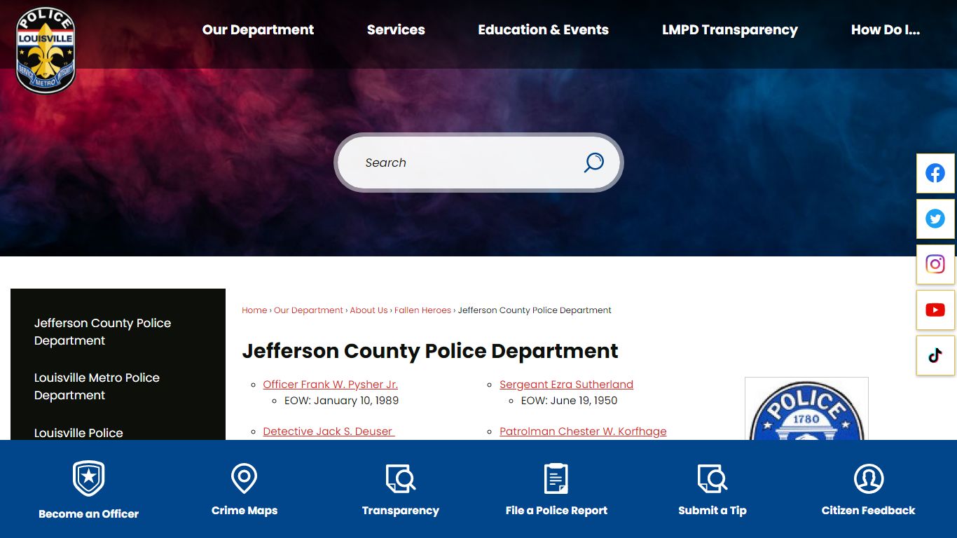 Jefferson County Police Department | Louisville Metro PD, KY